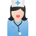 female nurse practitioner icon